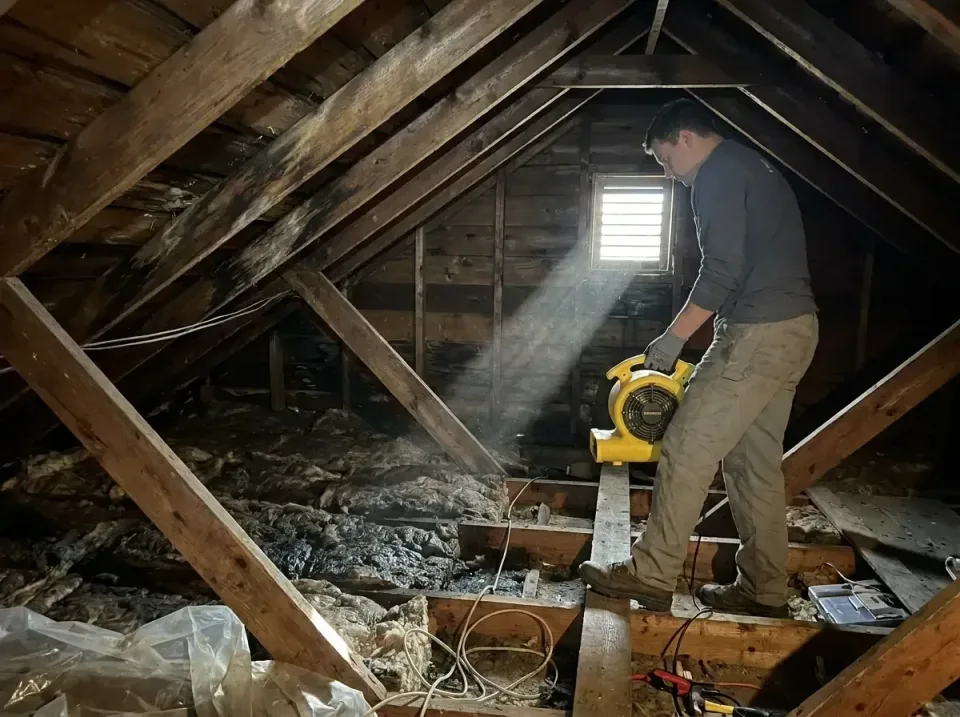attic-water-damage-drying-proc-007 — frequently asked questions, Emergency Water Extraction & 24/7 Flood Response in Fordyce…